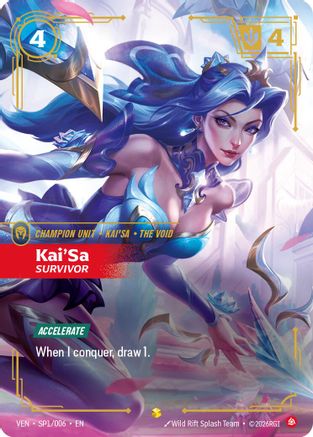 Kai'Sa - Survivor (SP1/006) - VEN - Showcase - Foil