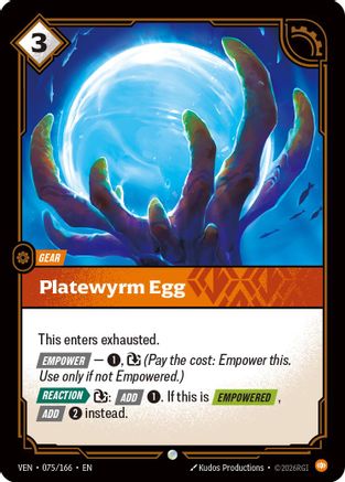Platewyrm Egg (075/166) - VEN - Common