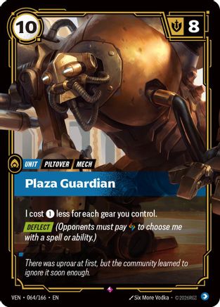 Plaza Guardian (064/166) - VEN - Rare - Foil
