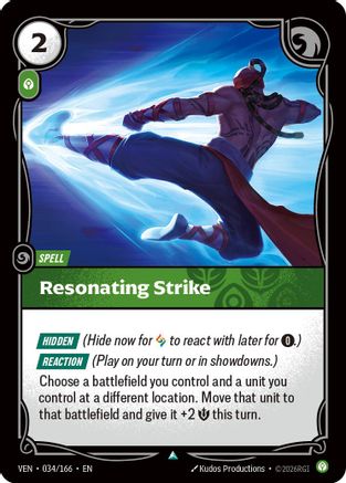Resonating Strike (034/166) - VEN - Uncommon
