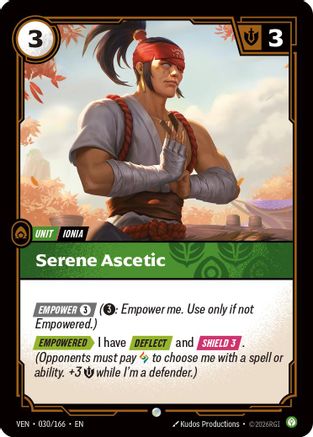 Serene Ascetic (030/166) - VEN - Common