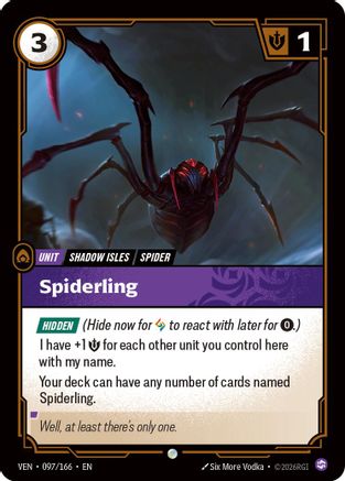 Spiderling (097/166) - VEN - Common - Foil