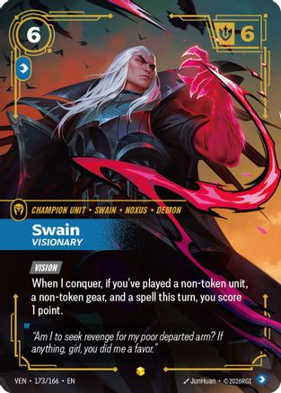 Swain - Visionary (Overnumbered) (173/166) - VEN - Showcase - Foil