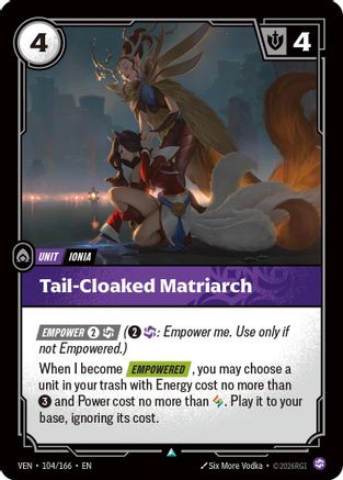 Tail-Cloaked Matriarch (104/166) - VEN - Uncommon