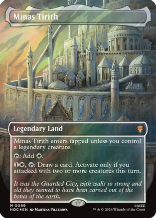 Minas Tirith (Borderless) (Surge Foil) (HOC-089) - mythic - Foil