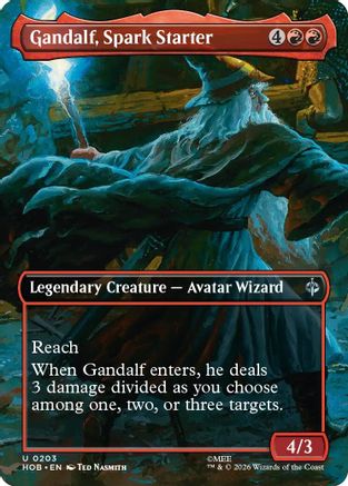 Gandalf, Spark Starter (Borderless) (HOB-203) - uncommon