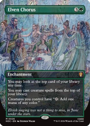 Elven Chorus (Borderless) (HOC-026) - mythic