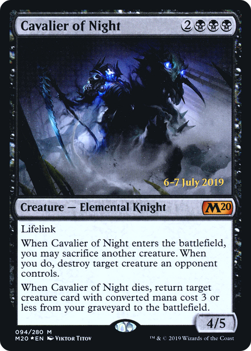 Cavalier of Night (PRE-94S) - mythic - Foil