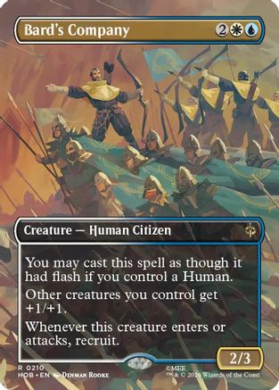Bard's Company (Borderless) (HOB-210) - rare - Foil
