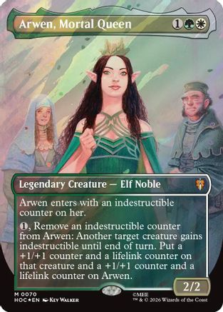 Arwen, Mortal Queen (Borderless) (Surge Foil) (HOC-070) - mythic - Foil