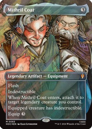 Mithril Coat (Borderless) (Surge Foil) (HOC-083) - mythic - Foil