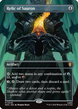 Relic of Sauron (Borderless) (HOC-046) - mythic