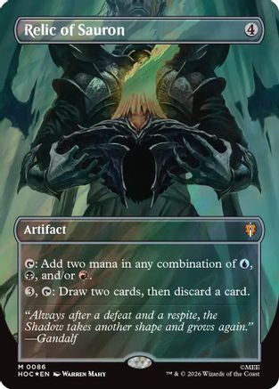 Relic of Sauron (Borderless) (Surge Foil) (HOC-086) - mythic - Foil