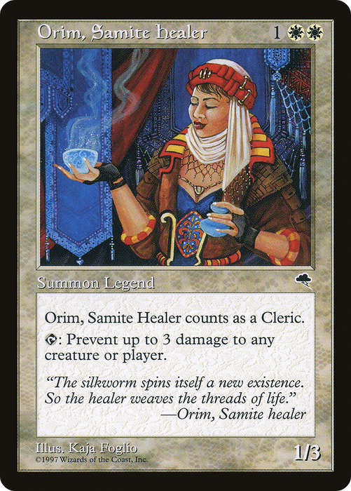 Orim, Samite Healer (TMP-033) - rare