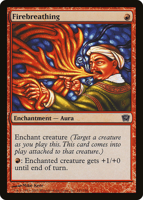 Firebreathing (9ED-181★) - common - Foil