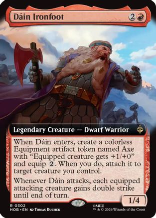 Dain Ironfoot (Extended Art) (HOB-302) - rare