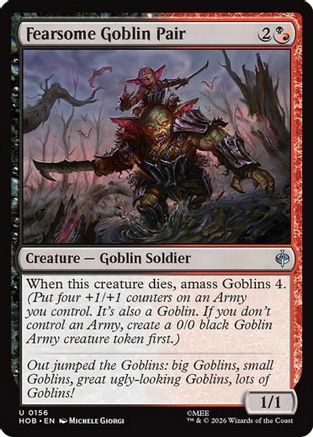 Fearsome Goblin Pair (HOB-156) - uncommon - Foil