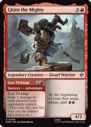 Gloin the Mighty (HOB-099) - uncommon - Foil