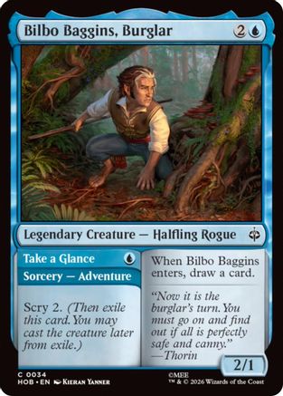 Bilbo Baggins, Burglar (HOB-034) - common