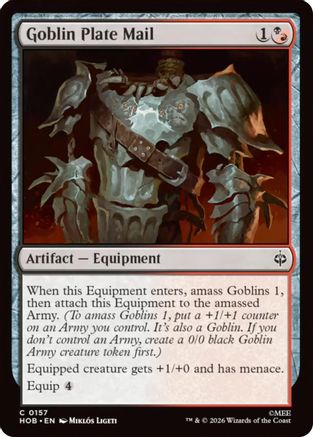Goblin Plate Mail (HOB-157) - common - Foil