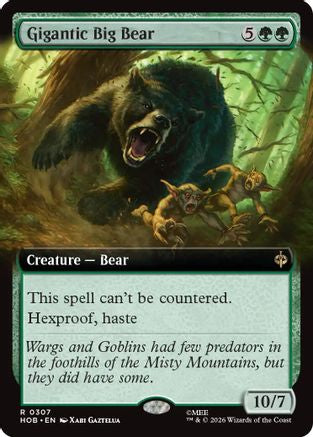 Gigantic Big Bear (Extended Art) (HOB-307) - rare - Foil