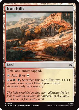 Iron Hills (HOB-185) - land - Foil