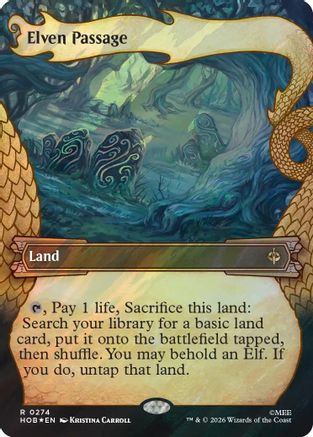 Elven Passage (Showcase) (Surge Foil) (HOB-274) - rare - Foil
