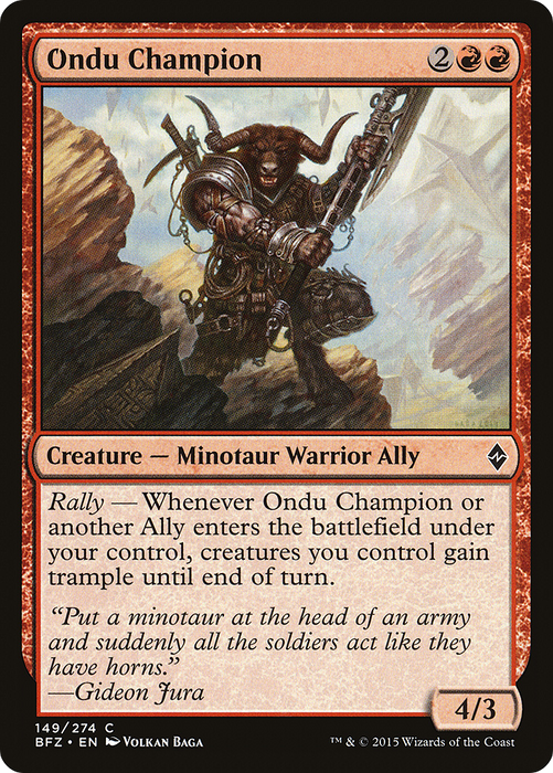 Ondu Champion (BFZ-149) - common