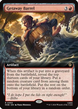 Getaway Barrel (Extended Art) (HOB-303) - rare