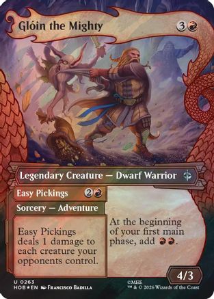 Gloin the Mighty (Showcase) (Surge Foil) (HOB-263) - uncommon - Foil