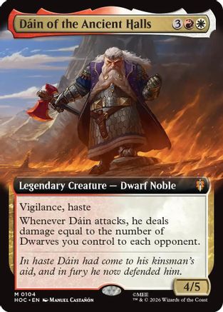 Dain of the Ancient Halls (Extended Art) (HOC-104) - mythic - Foil