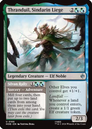 Thranduil, Sindarin Liege (HOB-166) - uncommon
