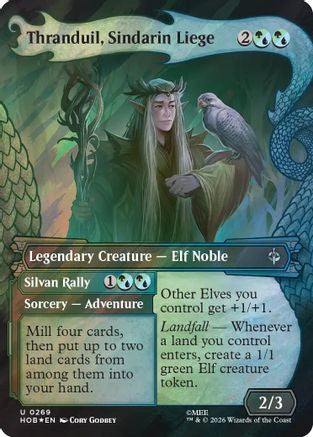 Thranduil, Sindarin Liege (Showcase) (Surge Foil) (HOB-269) - uncommon - Foil