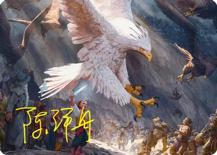 The Eagles Are Coming! Art Card (Gold-Stamped Signature) (ASHOB-003) - special