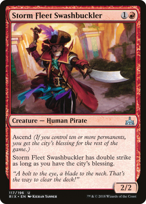 Storm Fleet Swashbuckler (RIX-117) - uncommon