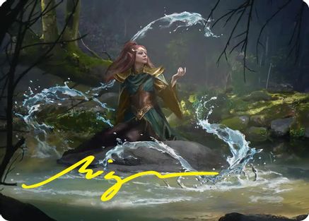 Mirkwood Meditator Art Card (Gold-Stamped Signature) (ASHOB-010) - special
