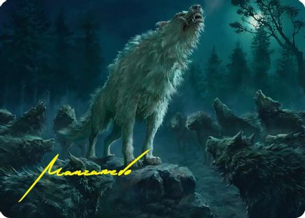 Reverent Howl Art Card (Gold-Stamped Signature) (ASHOB-016) - special