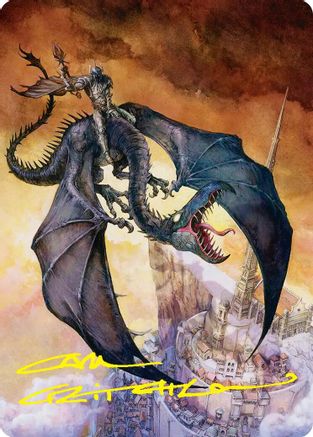 Witch-king, Bringer of Ruin Art Card (Gold-Stamped Signature) (ASHOB-032) - special
