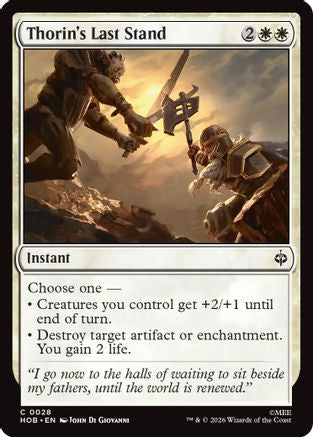 Thorin's Last Stand (HOB-028) - common - Foil