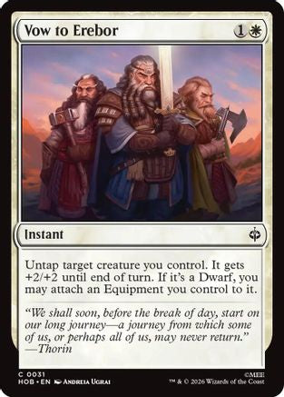 Vow to Erebor (HOB-031) - common - Foil