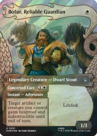 Bofur, Reliable Guardian (Showcase) (Surge Foil) (HOB-251) - uncommon - Foil
