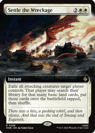 Settle the Wreckage (Extended Art) (HOB-288) - rare - Foil