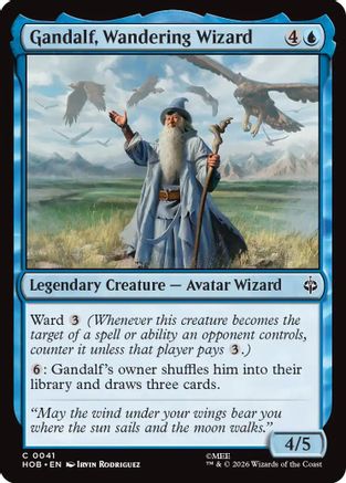 Gandalf, Wandering Wizard (HOB-041) - common - Foil