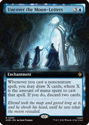 Uncover the Moon-Letters (Extended Art) (HOB-293) - rare - Foil