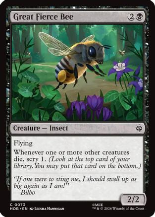 Great Fierce Bee (HOB-073) - common