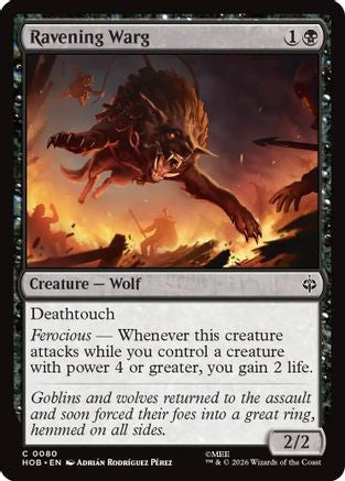 Ravening Warg (HOB-080) - common - Foil
