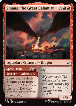 Smaug, the Great Calamity (HOB-109) - common - Foil