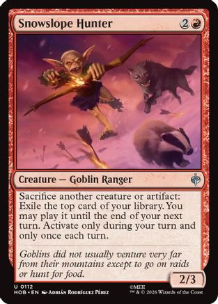 Snowslope Hunter (HOB-112) - uncommon - Foil