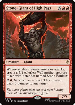 Stone-Giant of High Pass (HOB-113) - rare