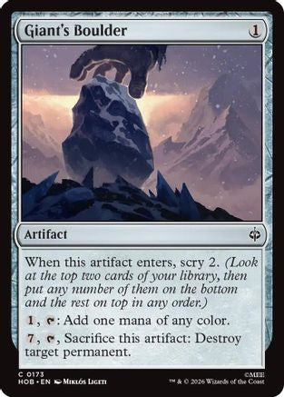 Giant's Boulder (HOB-173) - common - Foil
